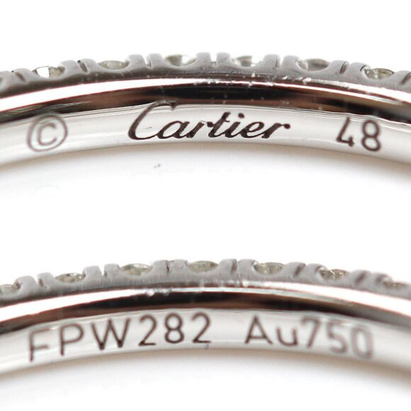CARTIER 18k White Gold Diamond Ring - Picture 5 of 8